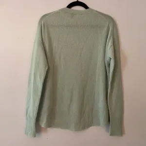 Theory Light Blue Cashmere Knit Crewneck Sweater Lightweight Minimalist Small thumbnail 6