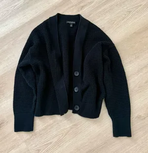 Banana Republic Textured Waffle-Knit Cardigan thumbnail 1