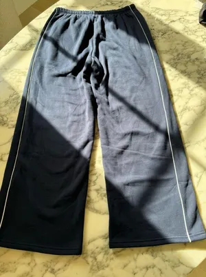 NWT Edikted Autumn Cotton Blend Sweat Pants Navy w White Side Stripe Womens XL thumbnail 5