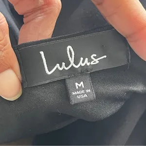 LULU'S | Live my Life Black One-Shoulder Bodycon Dress Sz M thumbnail 9