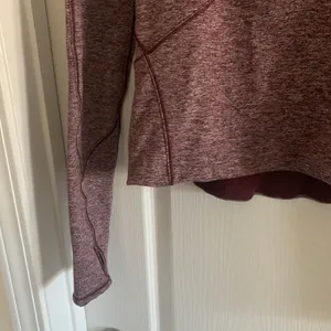 Lululemon Women’s 4 Always Alert 1/2 Zip Heathered Garnet Winter Outdoor Top thumbnail 3