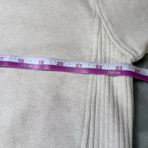 Aerie Womens‎ Size Small Oversized Ribbed Side Crewneck Sweatshirt Ivory Lounge thumbnail 9