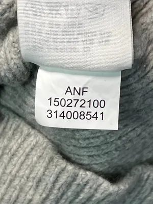 Abercrombie & Fitch Womens Full Zip Y2K Cable Knit Hoodie Size S Gray Preppy thumbnail 10