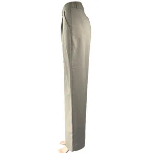 Abercrombie & Fitch Cream White High Waisted Wide Leg Trousers Dress Pants Sz 33 thumbnail 2