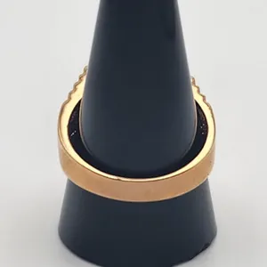 Park Lane Art Deco Gold Tone Onyx & CZ Ring (11) thumbnail 4