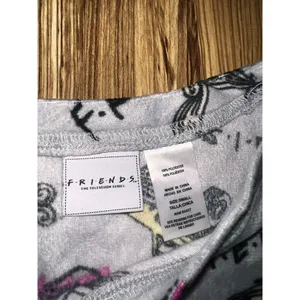 FRIENDS TV Series Pajama‎ PJ Set Women's Small S Top Pants Briefly Stated Soft thumbnail 3