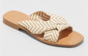 Universal Threads Louise Neutral Knotted Sandals Size 7 thumbnail 1