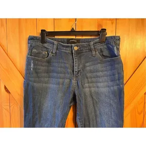 Who What Wear Jeans Womens Size 12 Cropped Dark Wash (3004) thumbnail 3
