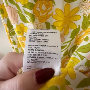 Faithfull The Brand Jean-Marie Yellow Floral Midi Dress Size 6/M thumbnail 6