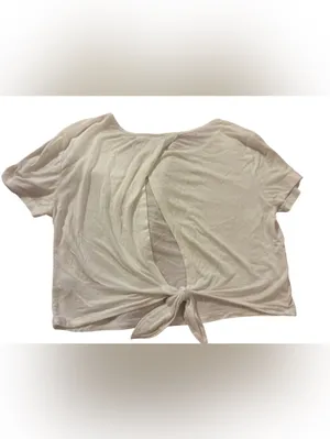 Disney Pirates of the Caribbean White Crop Top with Red Text thumbnail 2