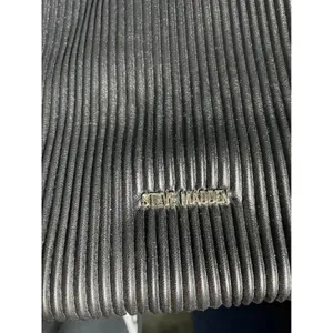 Steve Madden Hobo Bag Womens‎ Large Black Pleated Braided Handle Shoulder Tote thumbnail 3