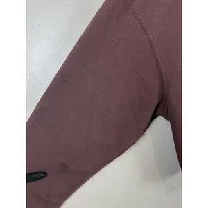 Nike Sportswear Essentials Women’s Brown Hooded Cropped Sweater Size M thumbnail 9