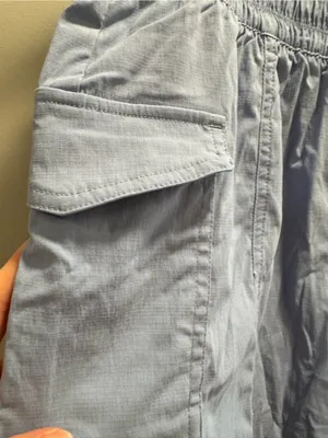 Yogalicious Light Blue Women's Cargo Shorts with Elastic Waist thumbnail 2