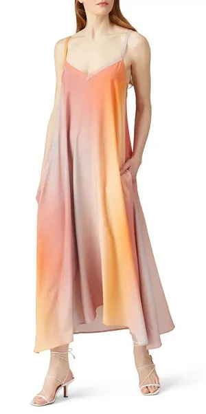 VEDA fiesta Sunset Ombré Maxi Dress Size Small‎ thumbnail 1