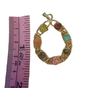 Vintage multi gemstone pendant thumbnail 6
