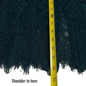 Lulus Remarkable Forest Green Sheer Lace Short Sleeve‎ Lined Dress Event Party M thumbnail 11