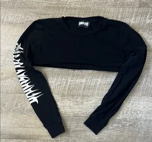 Doll’s Kill Darker Wave Mini Shrug Shirt Size XS thumbnail 1