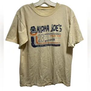 Aloha Joe’s Tee Shirt Yellow Size M thumbnail 1