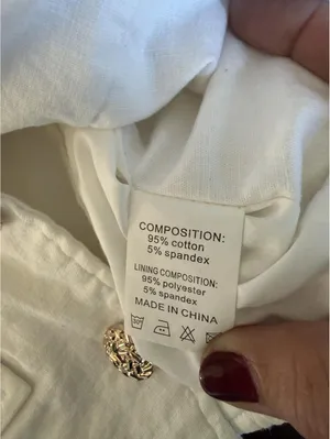 Muy Muy Fancy Collection White Vest Size Small thumbnail 7