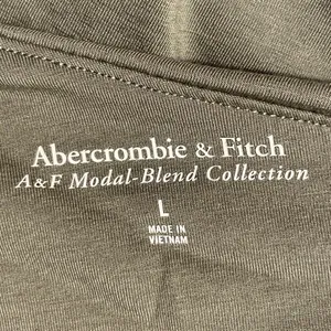 Abercrombie & Fitch Olive Green Long Sleeve Cowl Neck Pullover Blouse Top Size L thumbnail 4