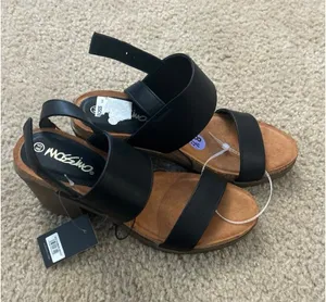 Mossimo sandals chunky shoes size 8.5 woman black brown cute unused heavy unused thumbnail 1