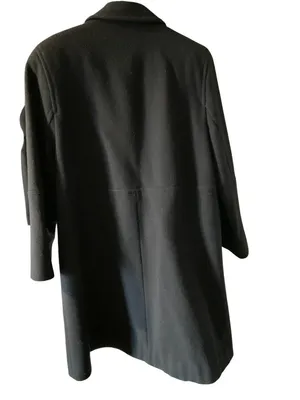 Talbots Women's Black Wool Long Sleeve Winter Pea Coat 10P bust42 thumbnail 2