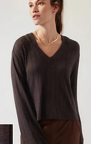 Athleta Black Speckled Harmony Pose Hoodie‎ Top thumbnail 1