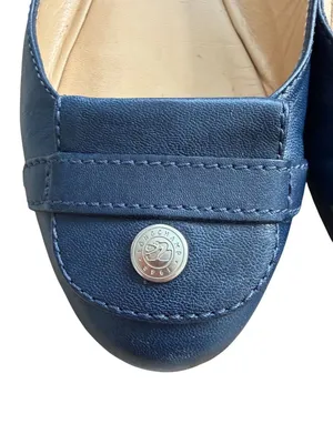 LONGCHAMP Navy Blue Leather Logo Flats Size 36 / US 6 thumbnail 6