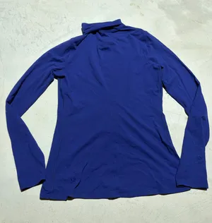 Lululemon layer me Blue Long Sleeve Turtleneck Top thumbnail 1