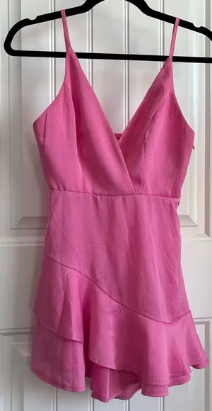 Hello Molly Vibrant Pink Mini Dress thumbnail 1