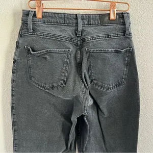 Hollister Ultra High Rise Dad Jeans Black Gray Patch Denim Jeans W26 L31 3R thumbnail 8