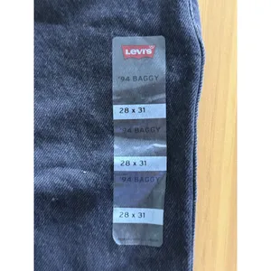 Levis '94 Baggy Jeans Womens 28x31 Black NEW Straight Leg Denim 100% Cotton thumbnail 4