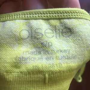 Oiselle Padded Yellow Green Sports Bra Women's Size Small thumbnail 5