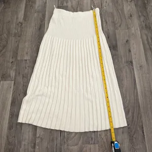 Vintage Adolfo Collectibles Pleated Lambswool Midi Dress Skirt Size M thumbnail 4
