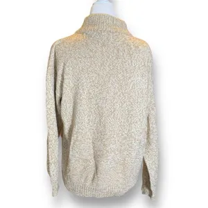 Vintage‎ 90s Sweater Geometric Multicolor Cropped Yellow Neutral Pullover Knit thumbnail 4