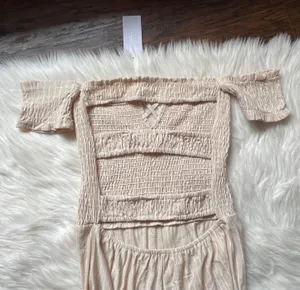 Sage The Label Off The Shoulder Pinstripe Jumpsuit thumbnail 6