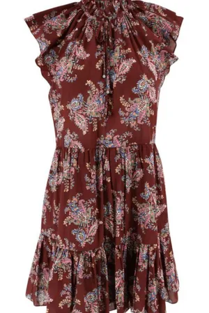 Veronica Beard Zee Dress in Brickmul thumbnail 1