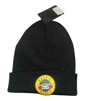 Guns N Roses Black Beanie Hat - Forever 21‎ thumbnail 1