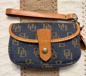 Dooney & Bourke Denim Logo Wristlet thumbnail 1