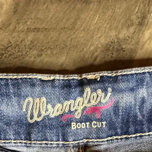 Wrangler Western Dark Blue Bootcut Denim Jeans with Embroidery thumbnail 3