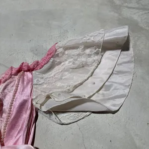 Dollskill Trick N Treats Women's Pink Wired Corset Lace Back Top Size XS Sexy thumbnail 3