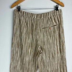 Free People Marta Yarn Dye Trouser Pants Sz 4 Stripe Wide Leg Cotton thumbnail 13