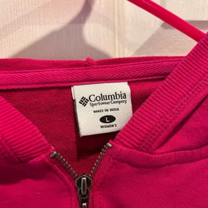 Columbia Womens Zip Hoodie Jacket Fuschia Pink Large Gorpcore Relaxed‎ Classic thumbnail 3