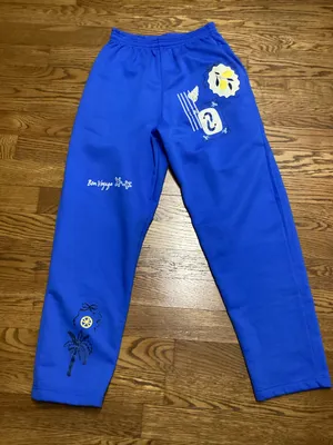 Southern Bliss Santorini patch sweat pants royal blue size Medium thumbnail 9