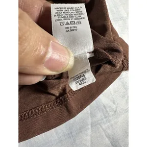 Maurices 24/7 Cowl Neck Top Womens Small Brown Short Sleeve Modal Blend Stretch thumbnail 7