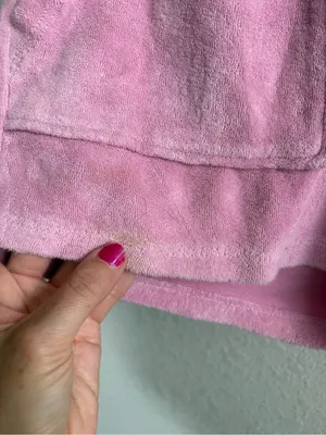 Zara Terry Cloth Pink Crop Top and Shorts Lounge Sleep Set Size Small thumbnail 4