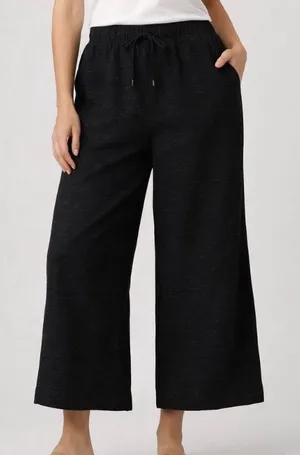 Max Studio London Black Wide Leg Pants Medium thumbnail 1