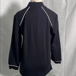 Terry Lewis Classic Luxuries Tunic Womens Size S Black Quarter Zip Cotton Sporty thumbnail 5