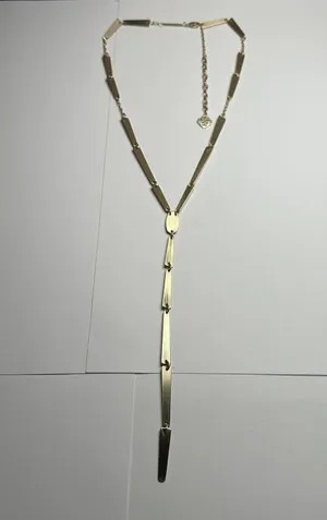 Kendra Scott Gail Y Drop Lariat Necklace Gold Tone thumbnail 1