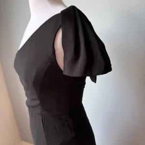 Lulus Simply Brilliant Black One-Shoulder Bow Maxi Dress Size Small thumbnail 9